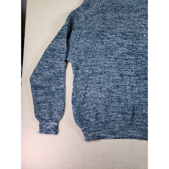 VTG Rob Winter Sweater‎ Mens XL Blue Knit Long Sleeve 100% Acrylic Crew Neck - Picture 3 of 9